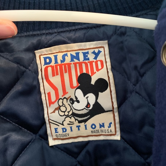 MICKEY MOUSE JACKET Disney Studio Editions WOOL & LEATHER LETTERMAN VARSITY - Picture 2 of 6